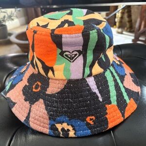 ROXY Mango Passion Multicolor Floral Bucket Hat Size M/L